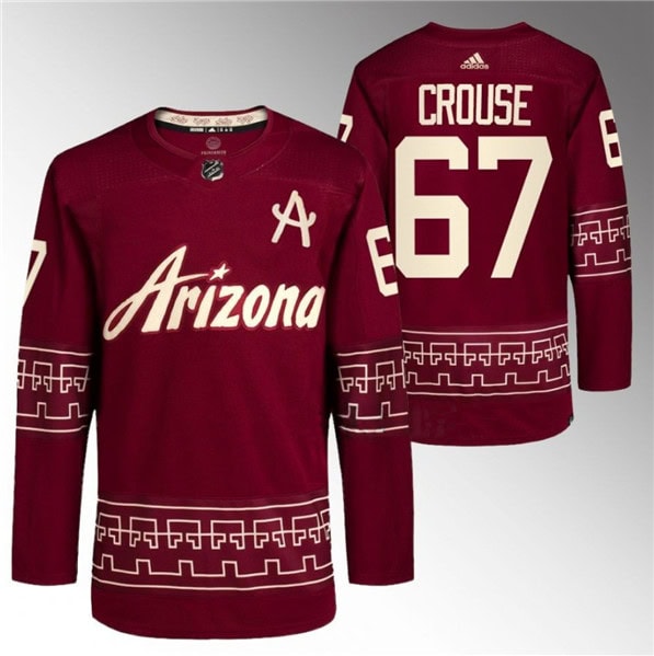 Arizona Coyotes #67 Lawson Crouse Garnet Alternate Pro Jersey