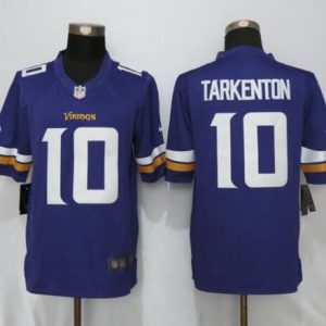 Vikings #10 Fran Tarkenton Purple Team Color Stitched Limited Nike Jersey