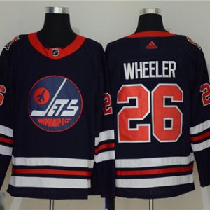 Winnipeg Jets #26 Blake Wheeler Navy Stitched Jersey