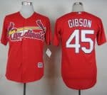 Cardinals #45 Bob Gibson Red Cool Base Stitched Jersey
