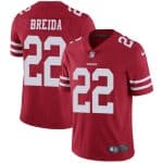 San Francisco 49ers #22 Matt Breida Red Vapor Untouchable Limited Stitched Jersey