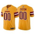 Washington Commanders Active Player Custom Gold Vapor Untouchable Stitched Jersey