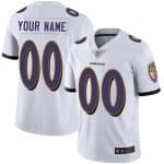 Baltimore Ravens Customized White Team Color Vapor Untouchable Limited Stitched NFL Jersey