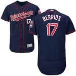 Twins #17 Jose Berrios Navy Blue Flexbase Authentic Collection Stitched Jersey