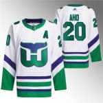 Carolina Hurricanes #20 Sebastian Aho White 2023 24 Stitched Jersey