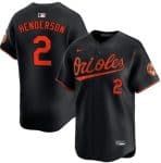 Baltimore Orioles #2 Gunnar Henderson Black Alternate Limited Stitched Jersey
