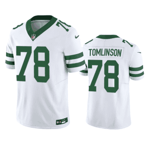New York Jets #78 Laken Tomlinson White 2023 F.U.S.E. Vapor Limited Throwback Stitched Jersey