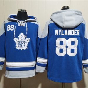 Toronto Maple Leafs #88 William Nylander Blue Ageless Must-Have Lace-Up Pullover Hoodie