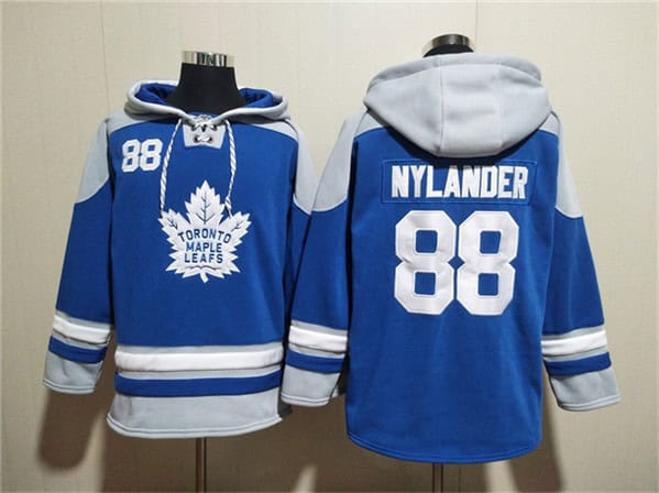 Toronto Maple Leafs #88 William Nylander Blue Ageless Must-Have Lace-Up Pullover Hoodie