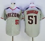 Diamondbacks #51 Randy Johnson Gray Brick New Cool Base Stitched Jersey
