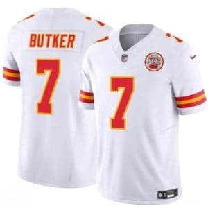 Kansas City Chiefs #7 Harrison Butker White 2024 F.U.S.E Vapor Untouchable Limited Stitched Jersey
