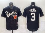 Houston Astros #3 Jeremy PeNa Black Cactus Jack Vapor Premier Limited Stitched Jersey
