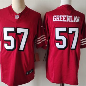 San Francisco 49ers #57 Dre Greenlaw Red Alternate 2024 F.U.S.E. Vapor Untouchable Limited Stitched Jersey