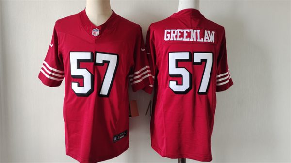 San Francisco 49ers #57 Dre Greenlaw Red Alternate 2024 F.U.S.E. Vapor Untouchable Limited Stitched Jersey