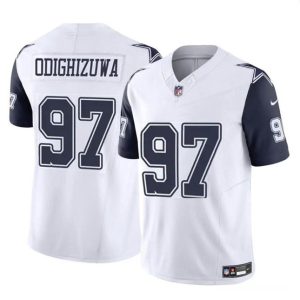 Dallas Cowboys #97 Osa Odighizuwa White F.U.S.E Vapor Untouchable Limited Stitched Jersey