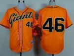 Giants #46 Santiago Casilla Orange Alternate Cool Base Stitched Jersey