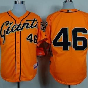 Giants #46 Santiago Casilla Orange Alternate Cool Base Stitched Jersey
