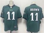 Philadelphia Eagles #11 A.J. Brown Green 2024 New Vapor Untouchable Limited Football Stitched Jersey