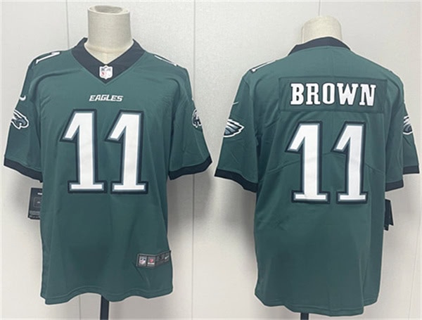 Philadelphia Eagles #11 A.J. Brown Green 2024 New Vapor Untouchable Limited Football Stitched Jersey