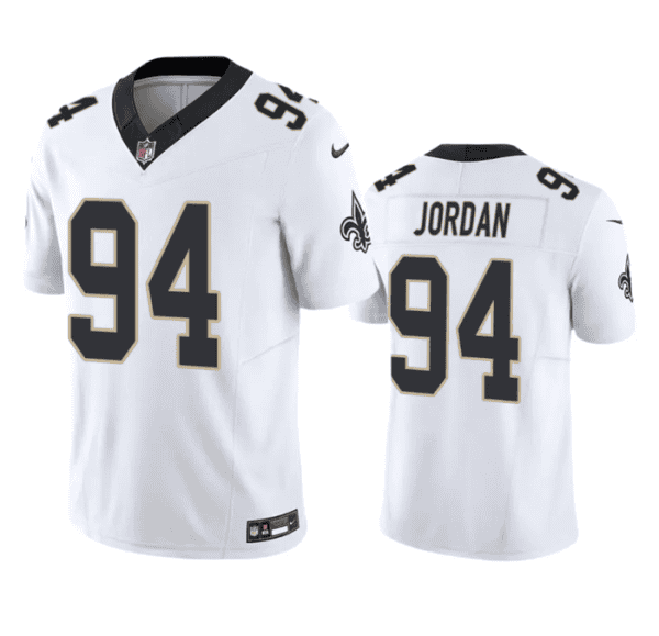New Orleans Saints #94 Cameron Jordan White 2023 F.U.S.E. Vapor Untouchable Limited Stitched Jersey