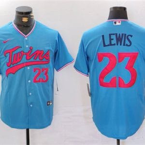 Minnesota Twins #23 Royce Lewis Blue Cool Base Stitched Jersey
