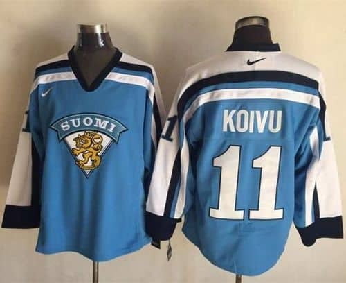 Canadiens #11 Saku Koivu Light Blue Nike Throwback Stitched Jersey