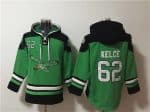 Philadelphia Eagles #62 Jason Kelce Green Ageless Must-Have Lace-Up Pullover Hoodie