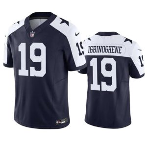 Dallas Cowboys #19 Noah Igbinoghene Navy White 2023 F.U.S.E. Vapor Limited Stitched Jersey