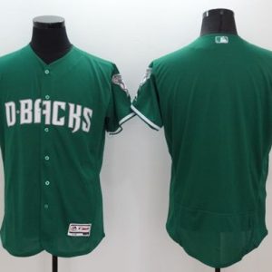 Diamondbacks Blank Green Celtic Flexbase Authentic Collection Stitched Jersey
