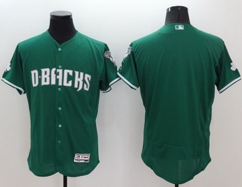 Diamondbacks Blank Green Celtic Flexbase Authentic Collection Stitched Jersey