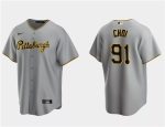 Pittsburgh Pirates #91 Ji Man Choi Gray Cool Base Stitched Jersey