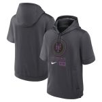 New York Mets Graphite City Connect Short Sleeve Pullover Hoodie