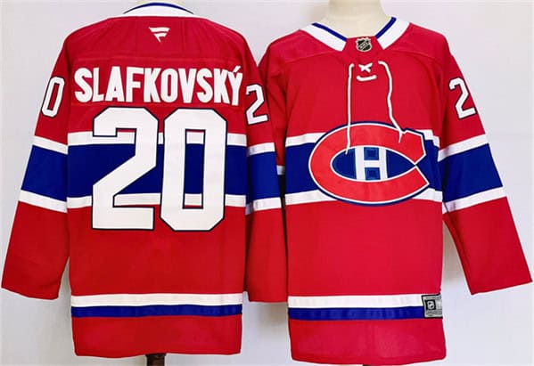 Montreal Canadiens #20 Juraj Slafkovsky Red 2024-25 Stitched Jersey