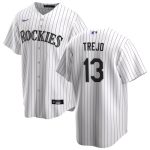 Colorado Rockies #13 Alan Trejo White Stitched Jersey