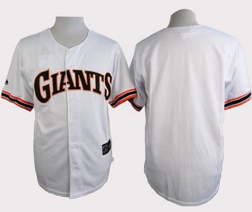 Giants Blank White 1989 Turn Back The Clock Stitched Jersey