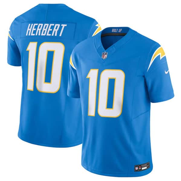 Los Angeles Chargers #10 Justin Herbert Blue 2023 F.U.S.E. Vapor Untouchable Limited Stitched Jersey