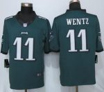 Eagles #11 Carson Wentz Midnight Green Team Color Stitched New Limited Nike Jersey