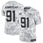 Jacksonville Jaguars #91 Arik Armstead Arctic Camo 2024 F.U.S.E. Salute To Service Limited Stitched Jersey