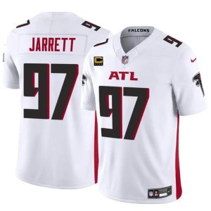 Atlanta Falcons #97 Grady Jarrett White 2024 F.U.S.E With 4-Star C Patch Vapor Untouchable Limited Stitched Jersey