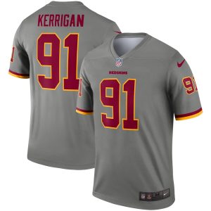 Washington Redskins #91 Ryan Kerrigan Gray Inverted Legend Jersey
