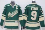 Wild #9 Mikko Koivu Stitched Green Jersey