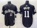 New York Yankees #11 Anthony Volpe Black 'Gothic Legacy Edition' Vapor Premier Limited Stitched Jersey