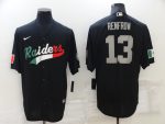Las Vegas Raiders #13 Hunter Renfrow Black Mexico Stitched Jersey