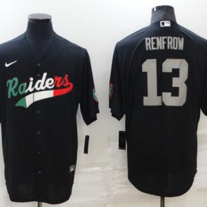 Las Vegas Raiders #13 Hunter Renfrow Black Mexico Stitched Jersey