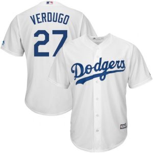 Los Angeles Dodgers #22 Alex Verdugo White Cool Base Stitched Jersey