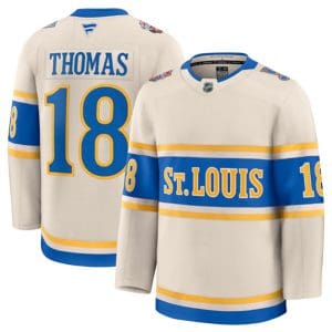 St. Louis Blues #18 Robert Thomas Cream 2024-25 Winter Classic Stitched Jersey