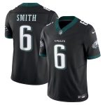 Philadelphia Eagles #6 DeVonta Smith Black Front Special Font F.U.S.E. Limited Stitched Jersey