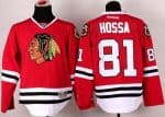 Blackhawks #81 Marian Hossa Stitched Red Jersey