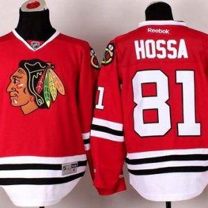 Blackhawks #81 Marian Hossa Stitched Red Jersey