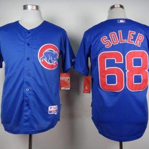 Cubs #68 Jorge Soler Blue Alternate Cool Base Stitched Jersey